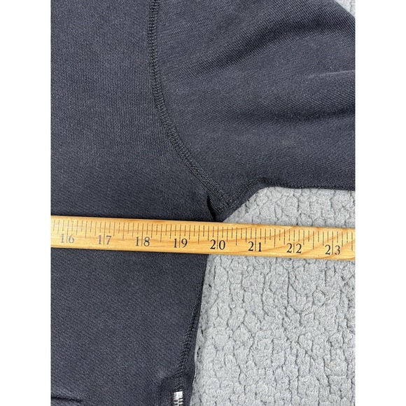 John Elliot Co Villain Side Zip Black Pullover Hoodie size 2 Made USA - Picture 10 of 11